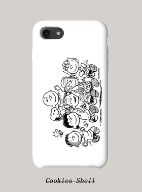 Cookies Shell史努比全家福 手机壳磨砂硬壳iPhoneX 67plus半全包