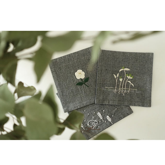 冬春的歌|轻山手缝 手工刺绣贴布绣 传统古布 壶垫杯垫隔热置物垫