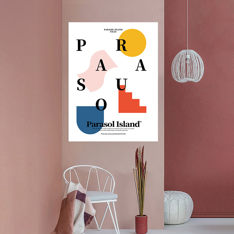 painting  韩国风格 小众设计 彩色系贴画拍照道具质感超棒装饰画