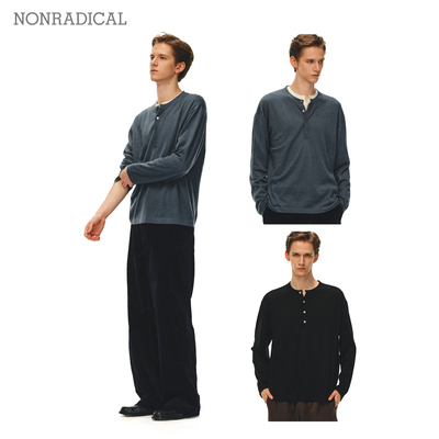 「绵羊毛」亨利领毛织长袖 NONRADICAL