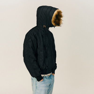 NONRADICAL （NR）复古派克连帽（三种穿着形态）夹棉夹克外套男