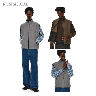 「澳洲进口羊毛」拉链立领马甲 NONRADICAL
