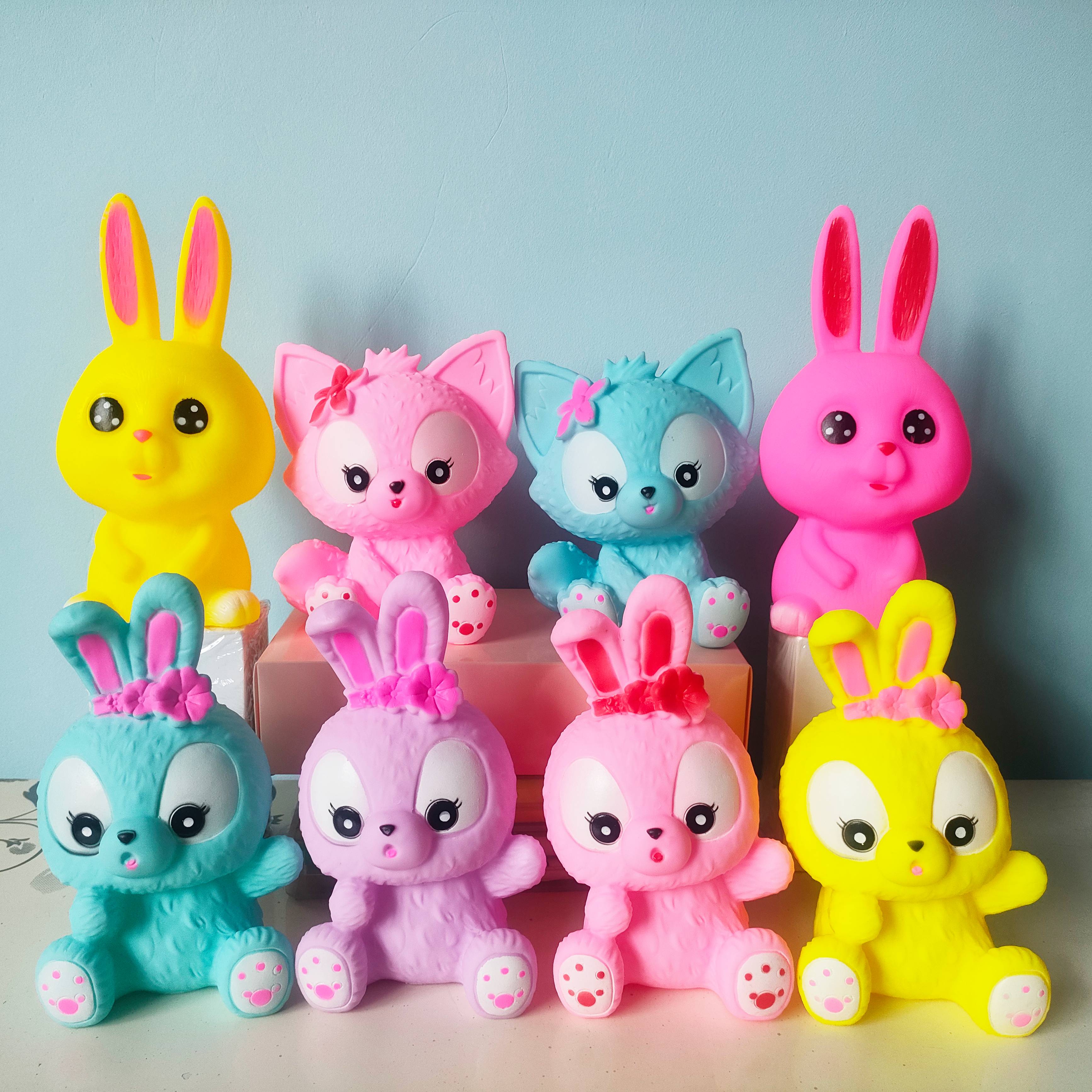 捏捏叫发声动物搪胶仿真玩具狗狗