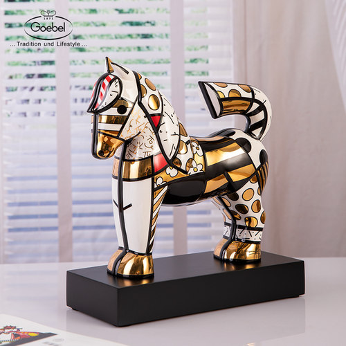 Goebel手工陶瓷马摆件布里托限量
