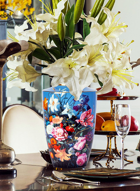 德国Goebel进口陶瓷花瓶欧式书房桌面摆件客厅田园风家居饰品希姆