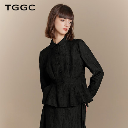 台绣商城同款女士衬衫通勤简约修身优雅秋季新款SA37088