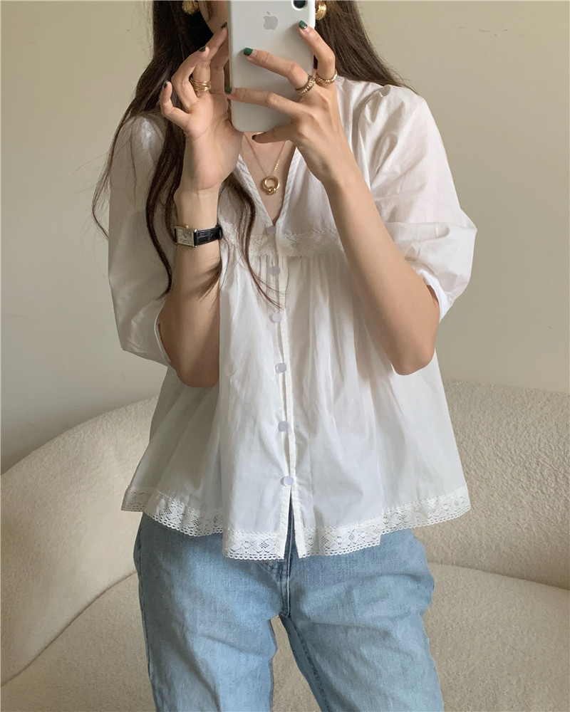 Real price chic Hanfeng simple shirt