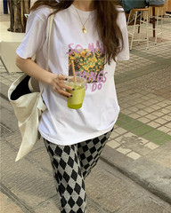 Real price chic Hanfeng loose and thin printing Short Sleeve T