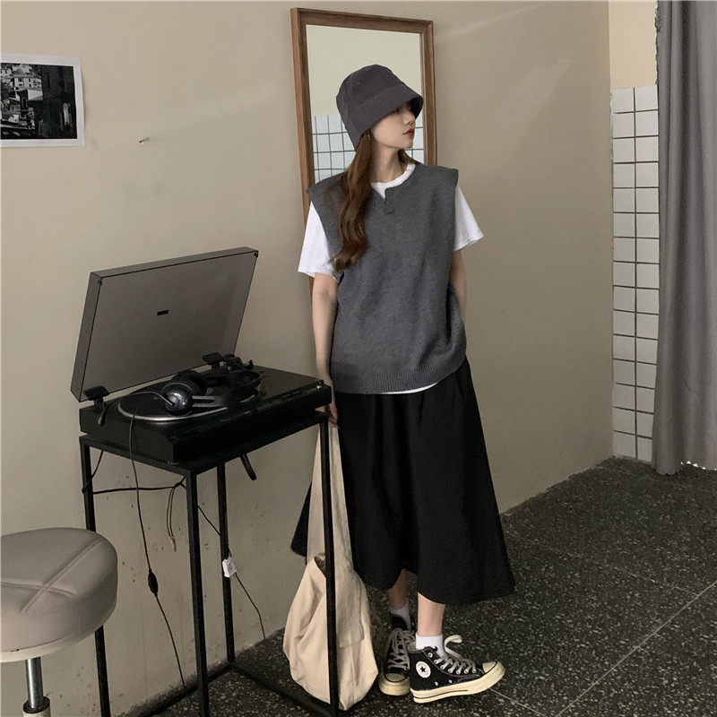 Real price Hanfeng VEST JACKET + loose large skirt