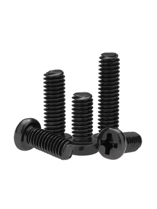 促镀黑色PM圆头十字螺丝钉加硬伞头盘头螺栓M1M1.2M1.4M2M3M4M5M6