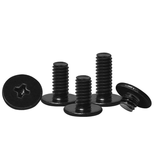 促碳钢黑色CM十字薄扁头机螺钉M1.2M1.4M2M2.5M3M4M5M6扁平头螺丝