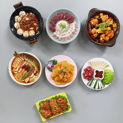 【东北特色美食冰箱贴】哈尔滨立体食物磁吸装饰城市旅游纪念品