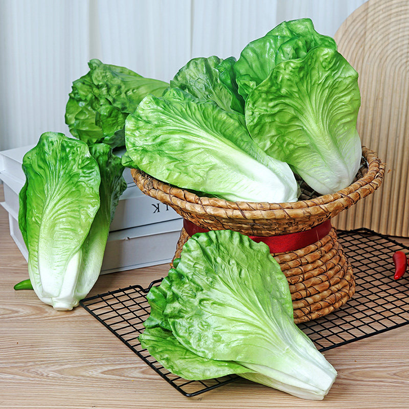 仿真生菜叶模型假西兰花蔬菜青菜婚庆新娘手捧生菜道具装饰摆挂件