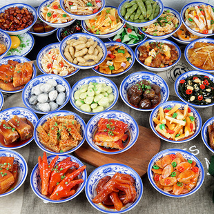 仿真食物品模型小碗菜中西餐凉菜摆盘红烧肉鸡鱼肉装 饰摆件盘道具