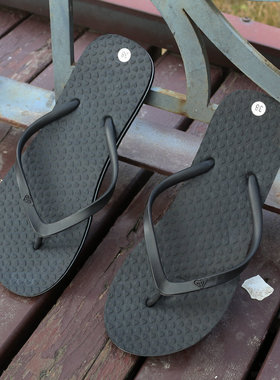 清仓Wins夹脚roxy沙滩拖百搭EVA潮38海边夏凉夹脚趾黑色女人字拖