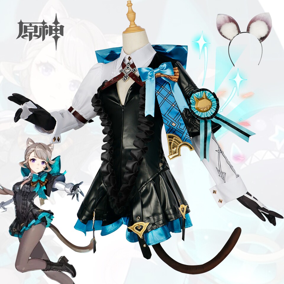 琳妮特cosplay原神枫丹双子游戏扮演服二次元万圣节cos服全新_虎窝淘