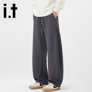 it:CHOCOOLATE男士休闲裤2026新款宽松直筒卫裤春秋运动长裤子潮