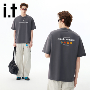 it:CHOCOOLATE美式复古短袖T恤男女潮牌2026新款夏季宽松情侣上衣