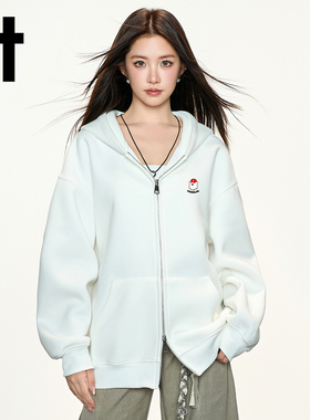 it:CHOCOOLATE美式连帽开衫宽松卫衣女2026新款休闲情侣外套上衣
