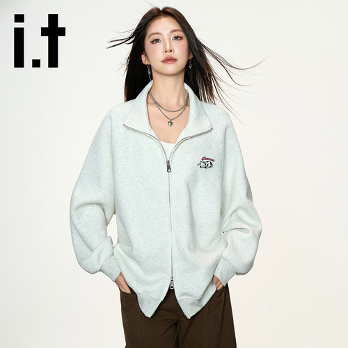 CHOCOOLATE立领开衫卫衣女春秋