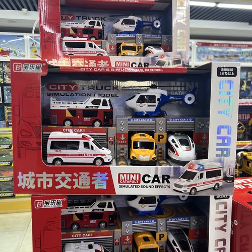城市交通者惯性滑行玩具车救护车