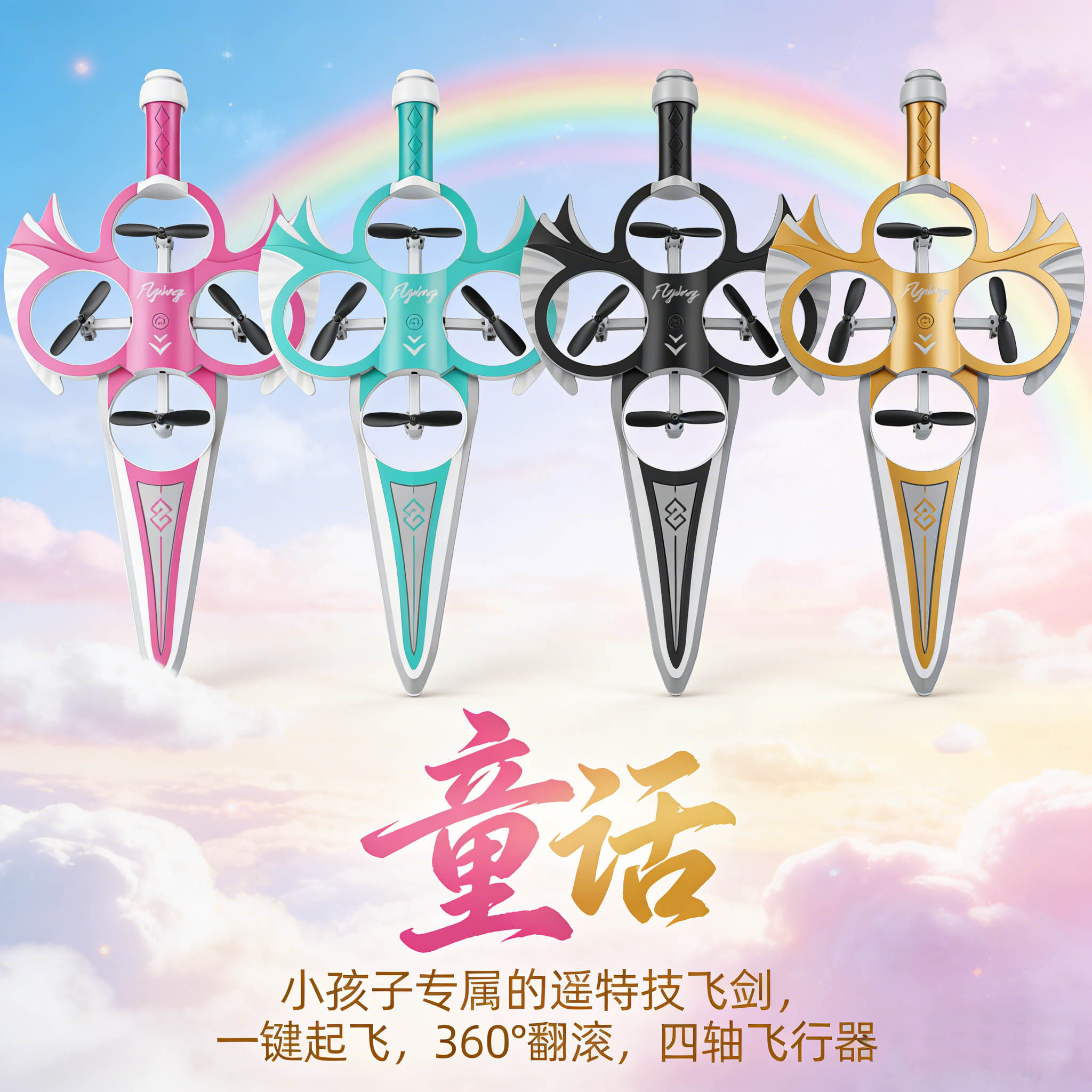 全新遥控飞剑御剑飞行无人机特技灯光飞剑儿童玩具重力感应礼物,玩具/童车/益智/积木/模型,电动/遥控飞机,淘宝优惠券,粉丝福利购,淘宝优惠卷