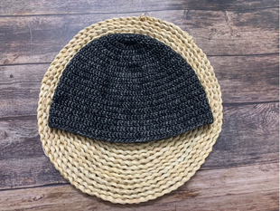 【成品】秋冬男女款喷毛线手工编织钩花瓜皮帽浅帽子耳朵上毛线帽