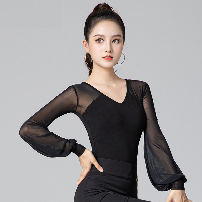 2026新款女拉丁舞训练表演上衣