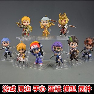 手办模型王者周边貂蝉小乔黄忠阿珂兰陵王亚瑟李元芳人偶公仔摆件