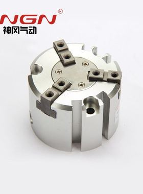 单作用三爪气缸 卡盘气缸MHS3-16s-20c-25s-32c-x84-50s-63c