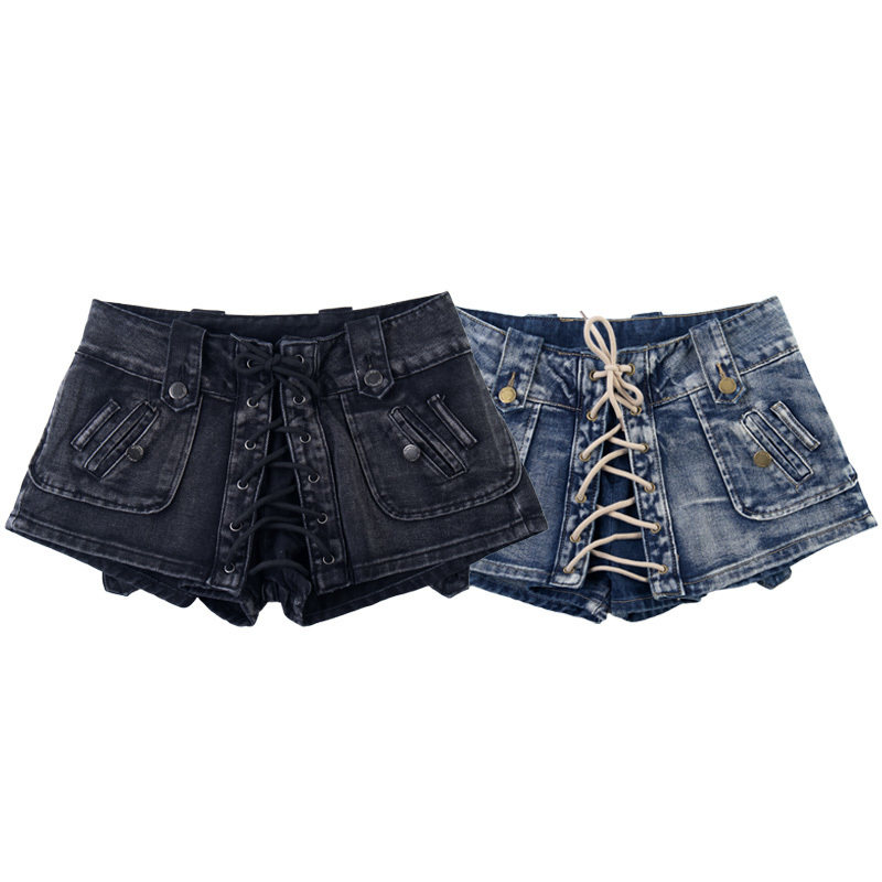 2026年春夏新款辣妹包臀性感设计感麻花蝴蝶结酷帅风潮流裙裤女