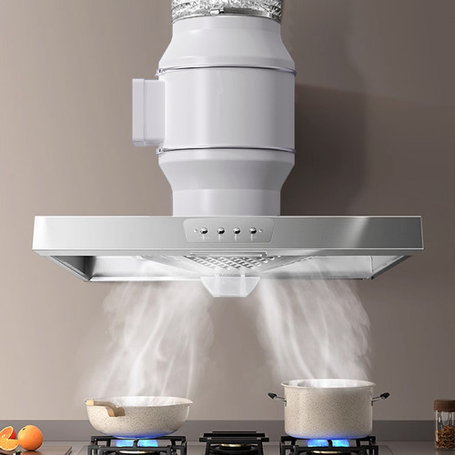 出租屋大吸力排油烟厨房吸油烟换气扇厨房家用管道风机油烟排风扇