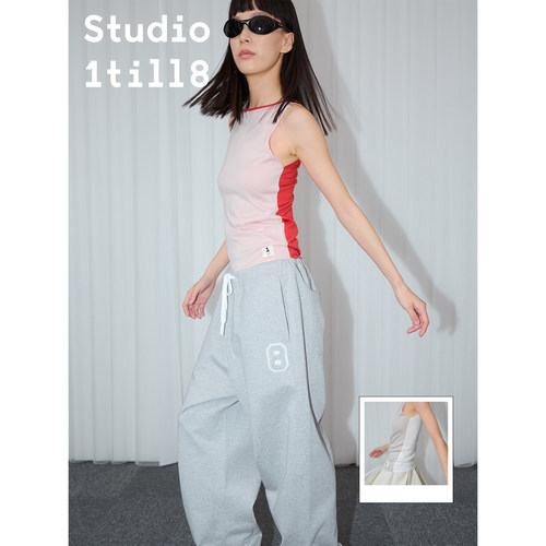 Studio1till8双面撞色针织背心