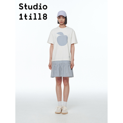 Studio1till8水果刺绣连衣裙