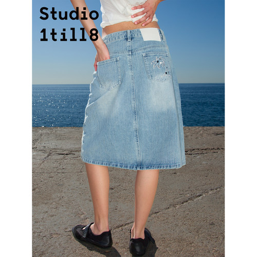 Studio1till8波点椰子树A字半裙