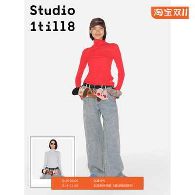 Studio1till8撞色高领打底衫