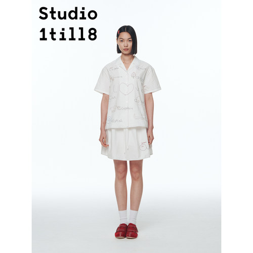 Studio1till8刺绣衬衫/裙/马甲