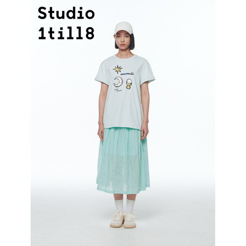 Studio1till8晚安印花短袖