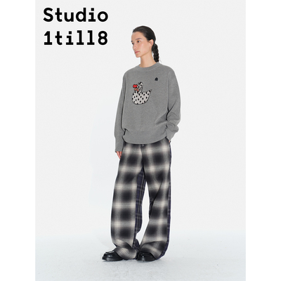 Studio1till8牙痛鸭子针织毛衣