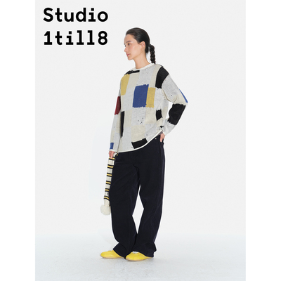 Studio1till8色块毛衣