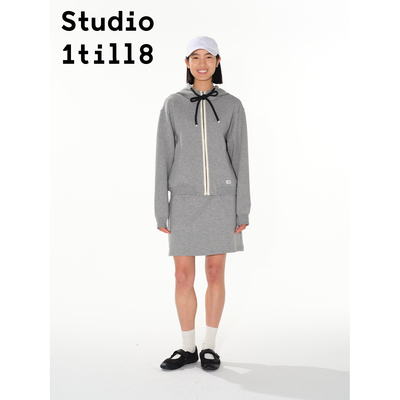 Studio1till8撞色包边卫衣卫裙