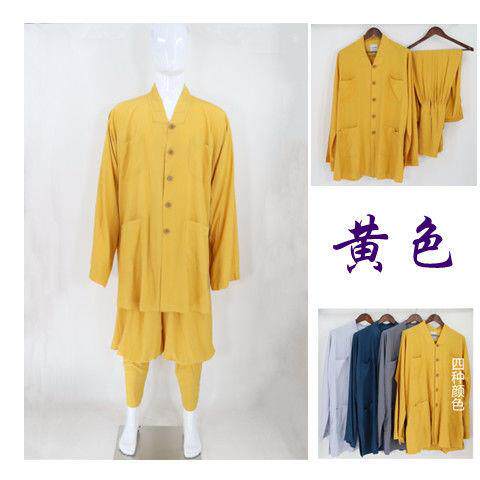 特价夏季棉绸短褂出家师父和尚衣比丘比丘尼僧服佛衣僧人服装男女