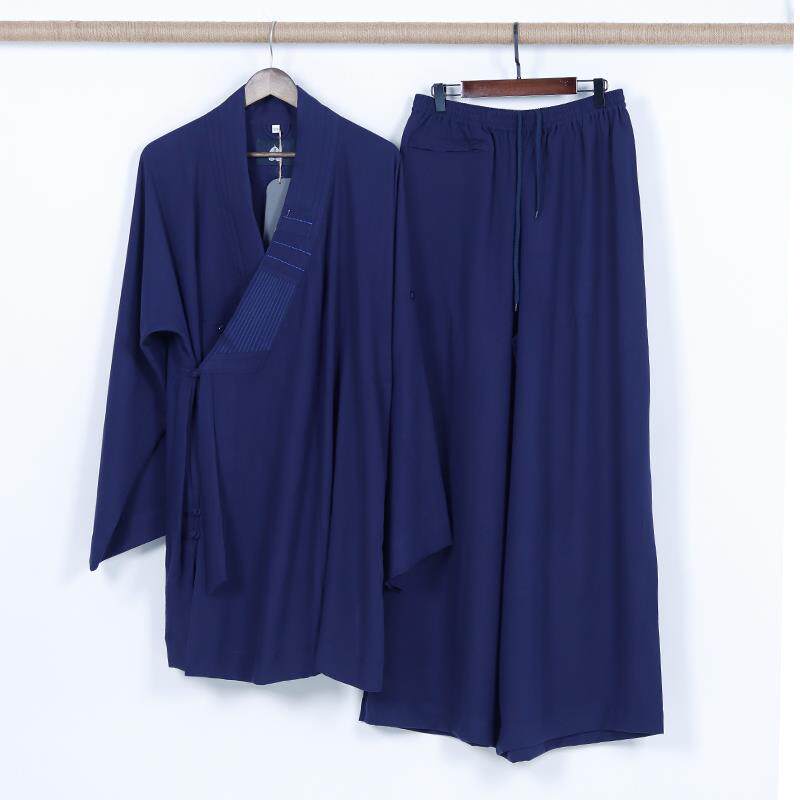 特价僧服棉麻丝罗汉褂套装男女款出家人僧人僧衣薄款罗汉衫秋季僧