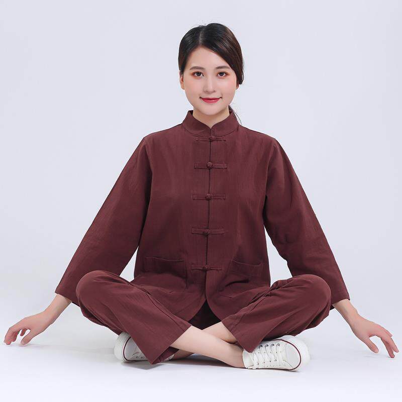 特价海清居士服女佛系禅意禅修服男纯棉套装中国风唐装茶服可定制