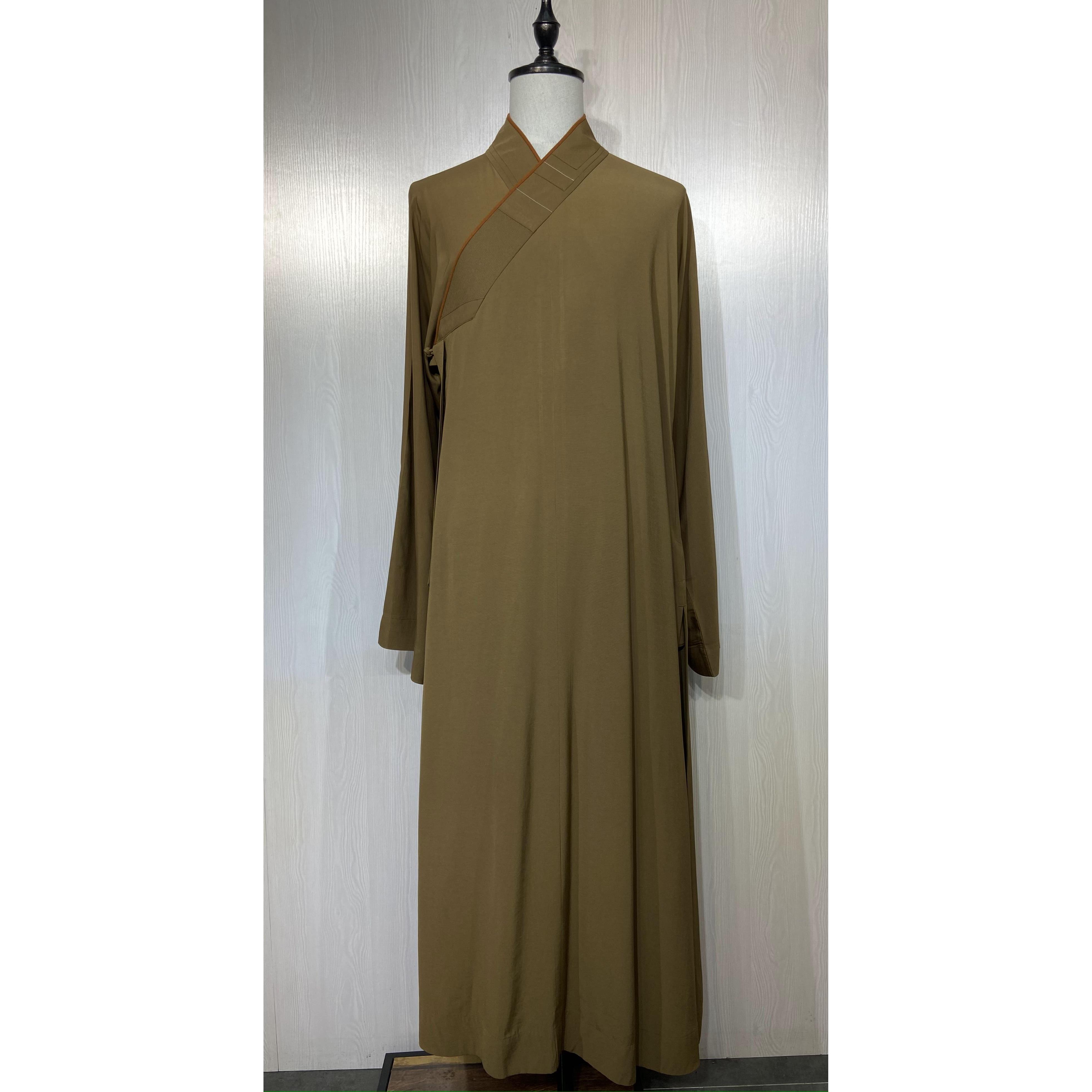 慈心缘僧服拼色领长褂夏季短褂僧衣大小褂和尚服薄款凉爽抗皱天丝