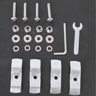 摩托车铝合金尾箱配件包螺丝包锁芯锁具快拆底板安装包边箱配件包