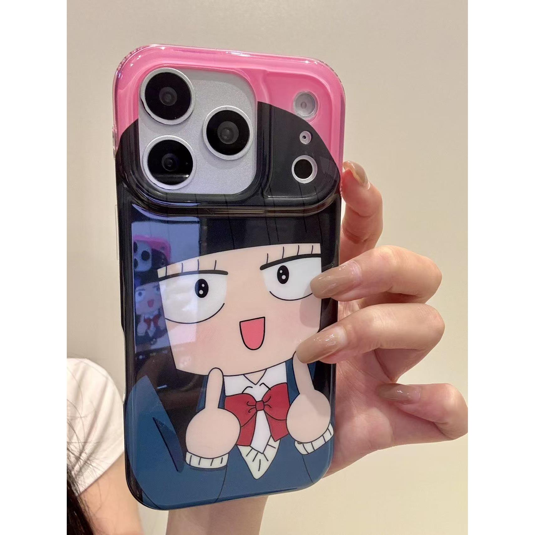 日系可爱漫画少女黑泽爽子适用于iphone17promax苹果16pro手机壳15pro女款iPhone14新款13可可爱爱17哇塞潮流