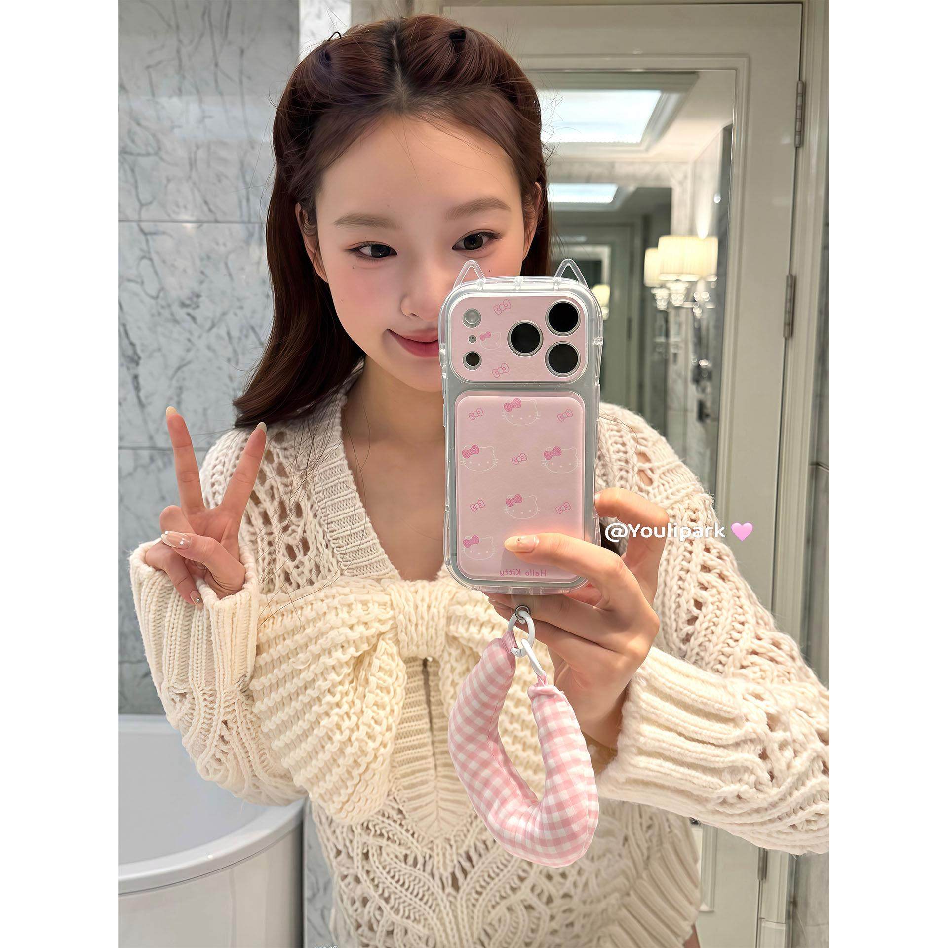 由里公园ins可爱少女奶油粉立体耳朵猫咪17适用17pro苹果17ProMax手机壳iPhone16全包14新款16Promax保护套13,3C数码配件,手机保护套/壳,淘宝优惠券,粉丝福利购,淘宝优惠卷