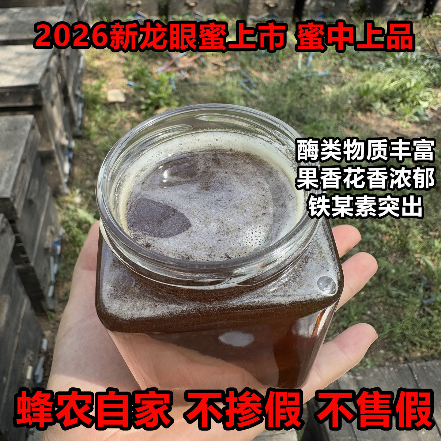 堂春自家蜂场蜂蜜纯正天然野生荔枝蜜龙眼蜜蜂蜜正品无添加桂圆蜜