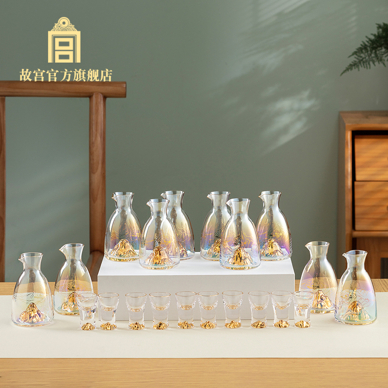 故宫官方千里江山酒具套装